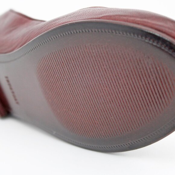 Thursday Everyday Women's ‘Feliz’ Burgundy Leather Ballet Flat: Size 11.5 - Picture 3 of 8